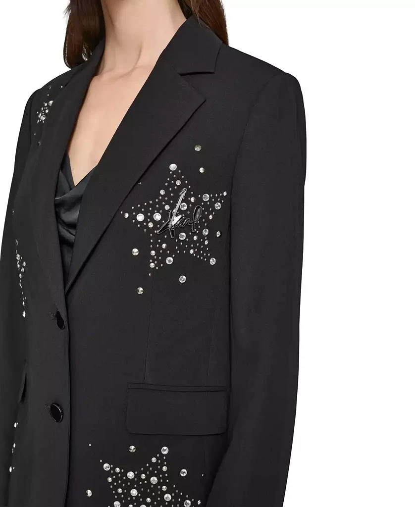 Karl Lagerfeld Paris Women's Embellished Blazer 5