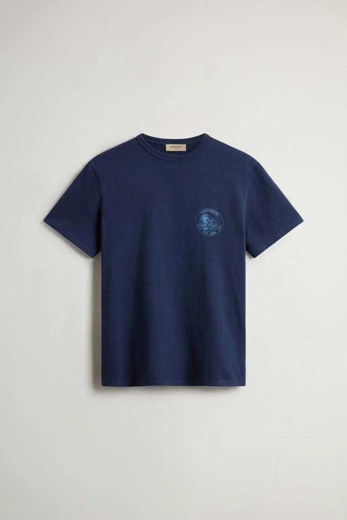 Woolrich Pure Cotton T-shirt - Men - Blue 5