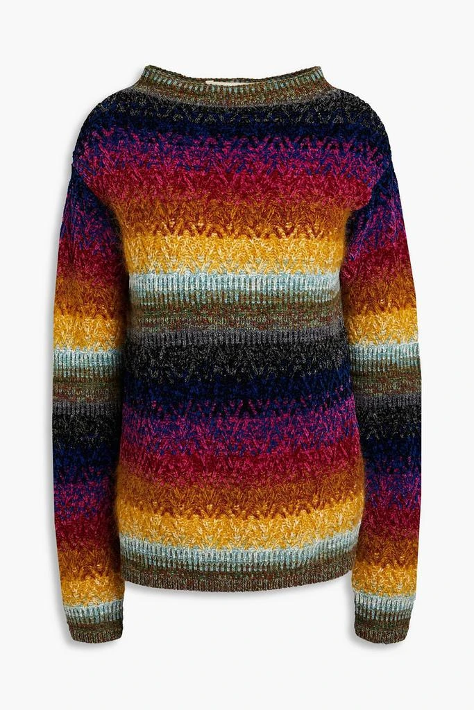 MARNI Striped intarsia-knit sweater 1