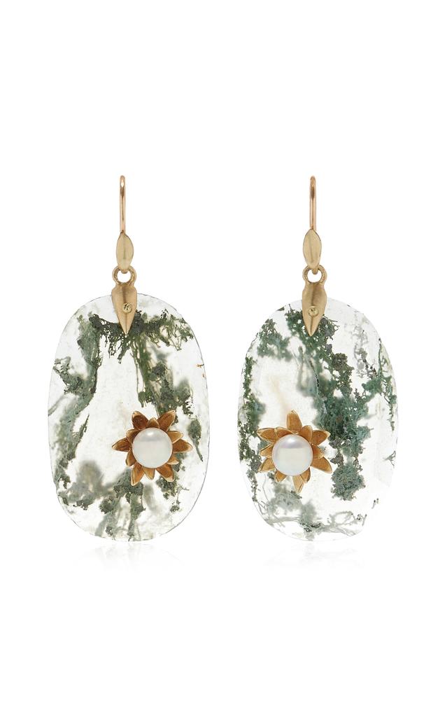 Annette Ferdinandsen Annette Ferdinandsen - Enchanted Waterlily 14K Yellow Gold; Quartz Earrings - Gold - OS - Moda Operandi - Gifts For Her