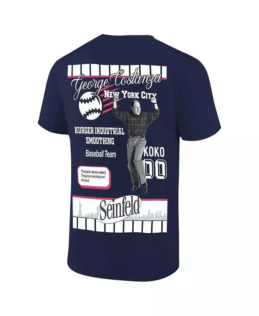 Ripple Junction Men's Navy Seinfeld New York Baseball T-Shirt 2