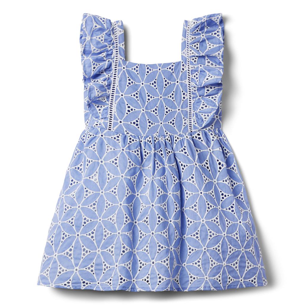 Janie and Jack Eyelet Dress (Toddler/Little Kids/Big Kids)