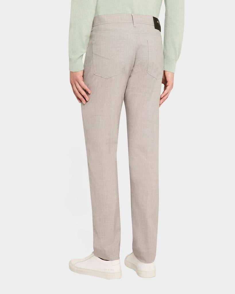 Marco Pescarolo Men's 130s Tropical Wool 5-Pocket Pants 3