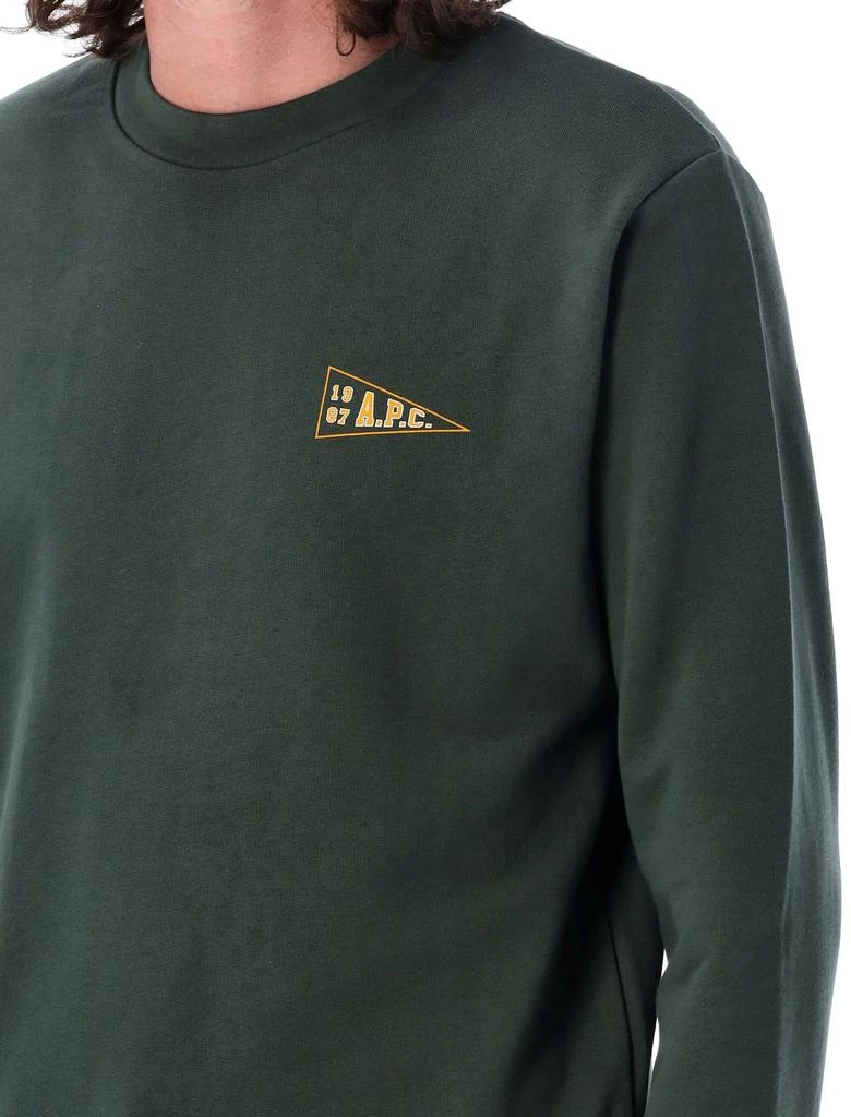A.P.C. A.P.C. Logo-Printed Crewneck Sweatshirt 3