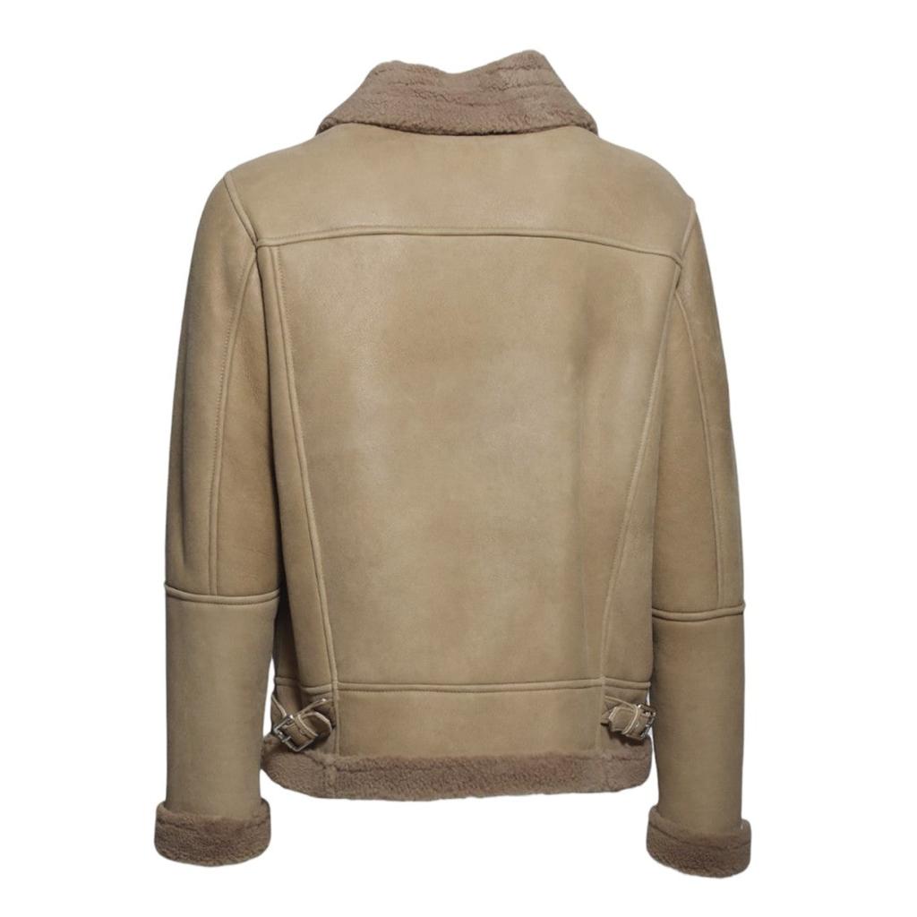 D-FOUR Brown Suede Shearling Jacket