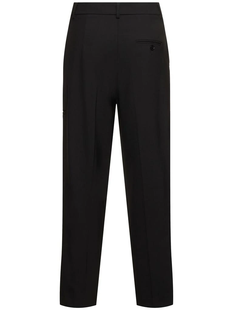 MSGM Wool Blend Tailored Straight Pants 4