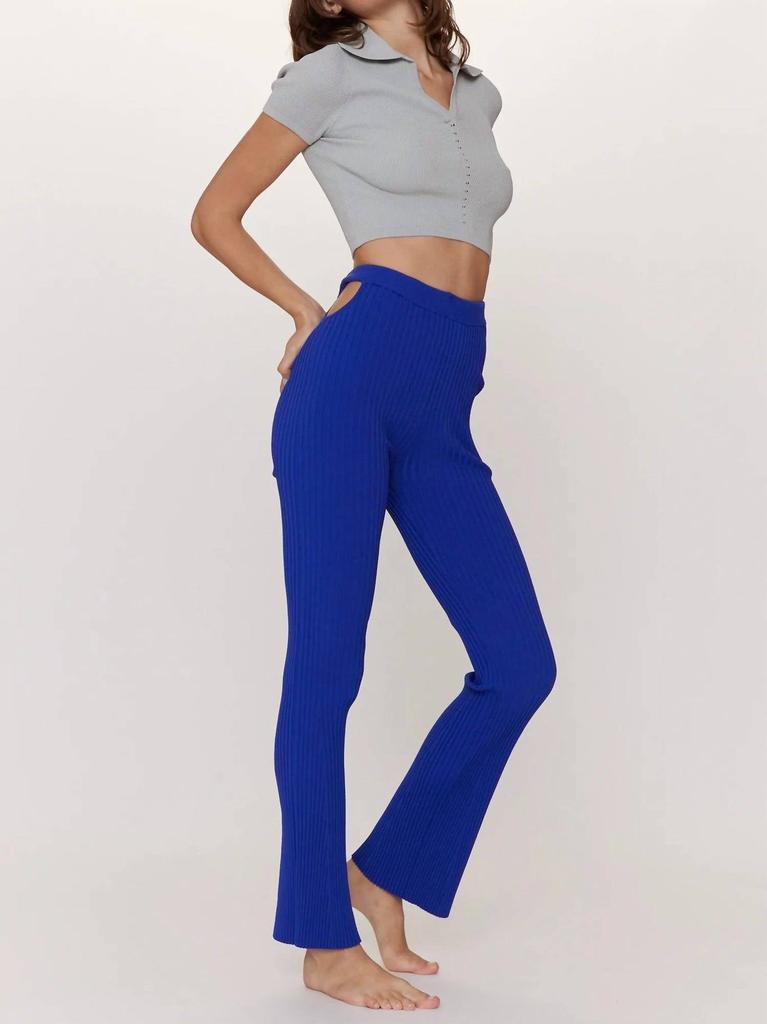 Live The Process Juno Kick Flare Pant In Blue Hour