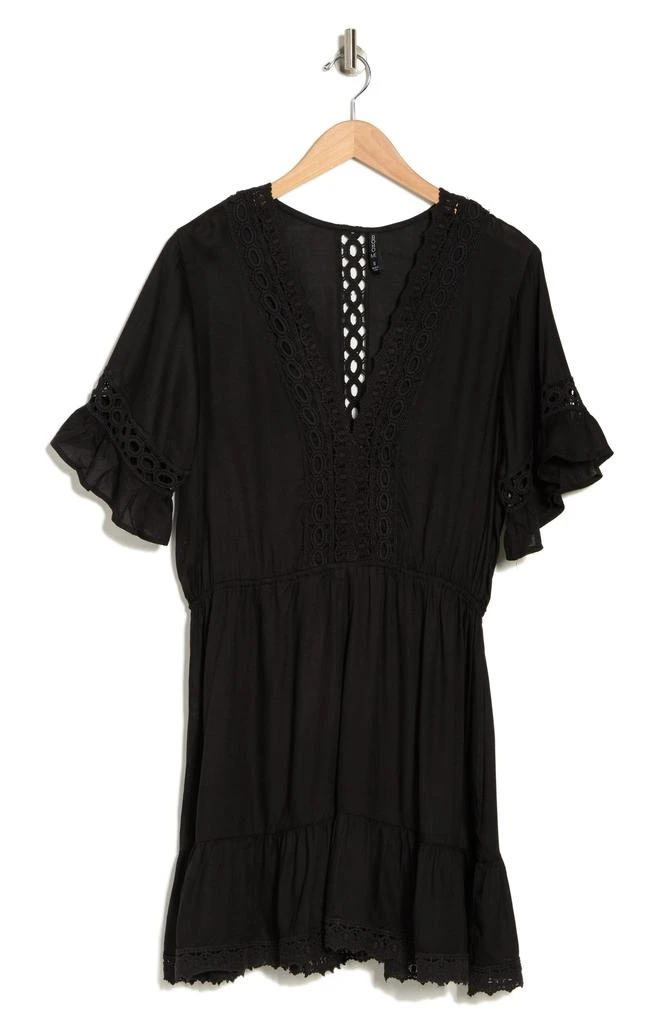 BOHO ME Crochet Lace Trim Cover-Up Tunic 3