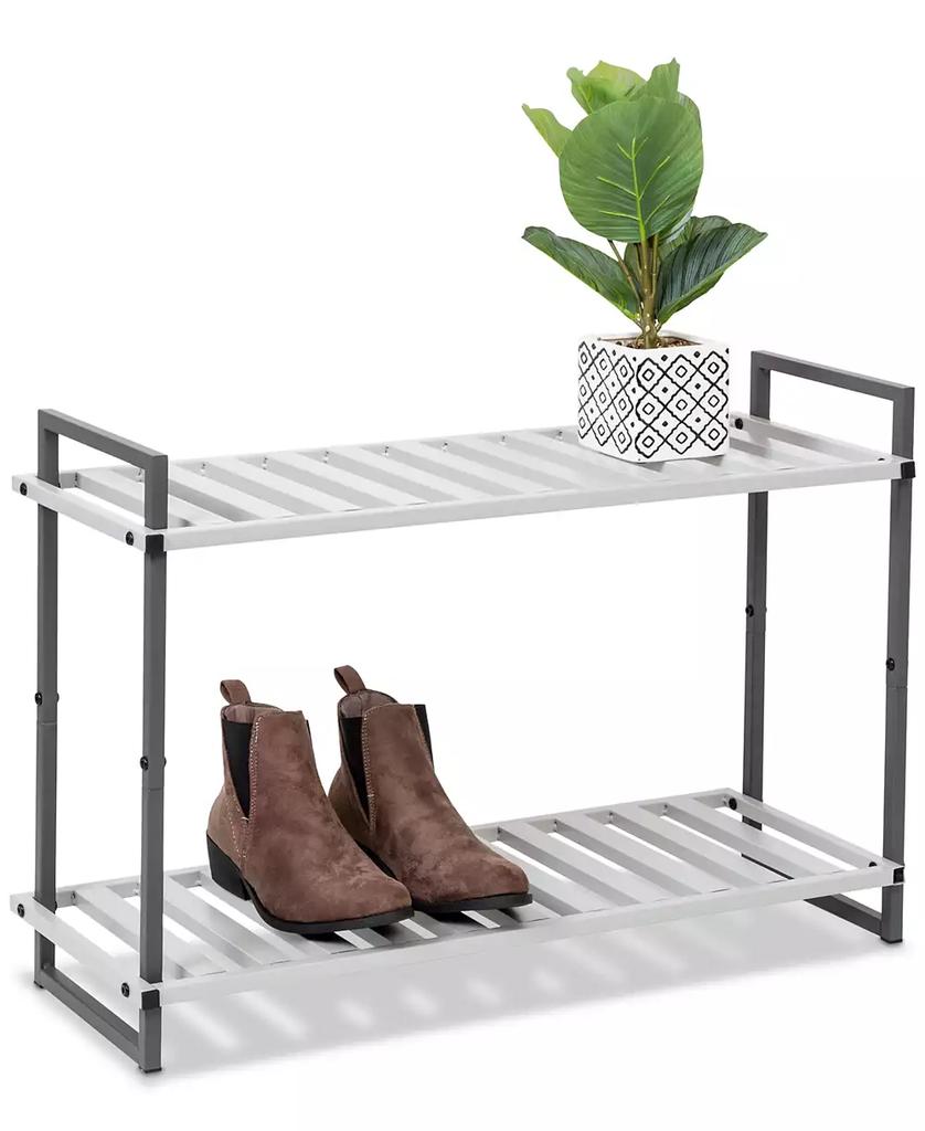 Honey Can Do 2-Tier Tubular Metal Shoe Rack