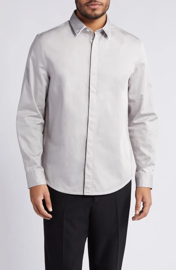 COS Regular Fit Organic Cotton Layered Collar Dress Shirt 1