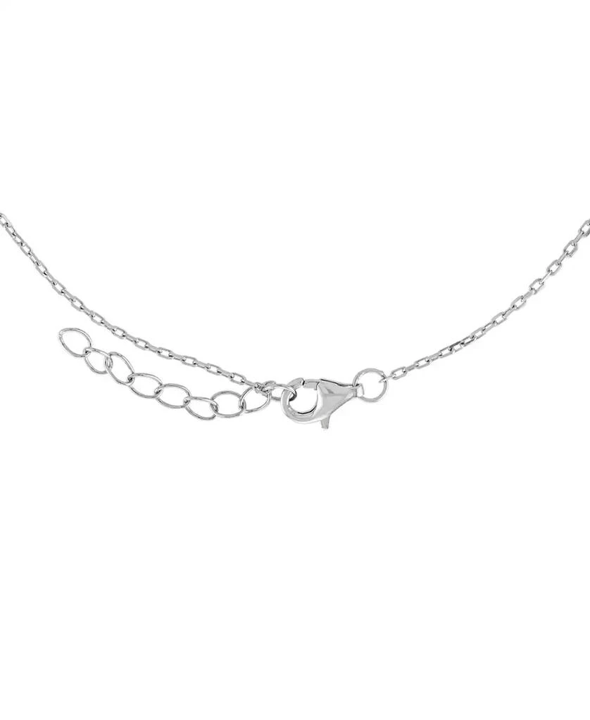 Giani Bernini Cubic Zirconia Cross Charm Ankle Bracelet in Sterling Silver, Created for Macy's 3