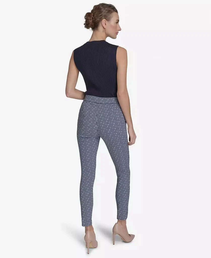 Tommy Hilfiger Women's Gingham-Print Pull-On Pants 5