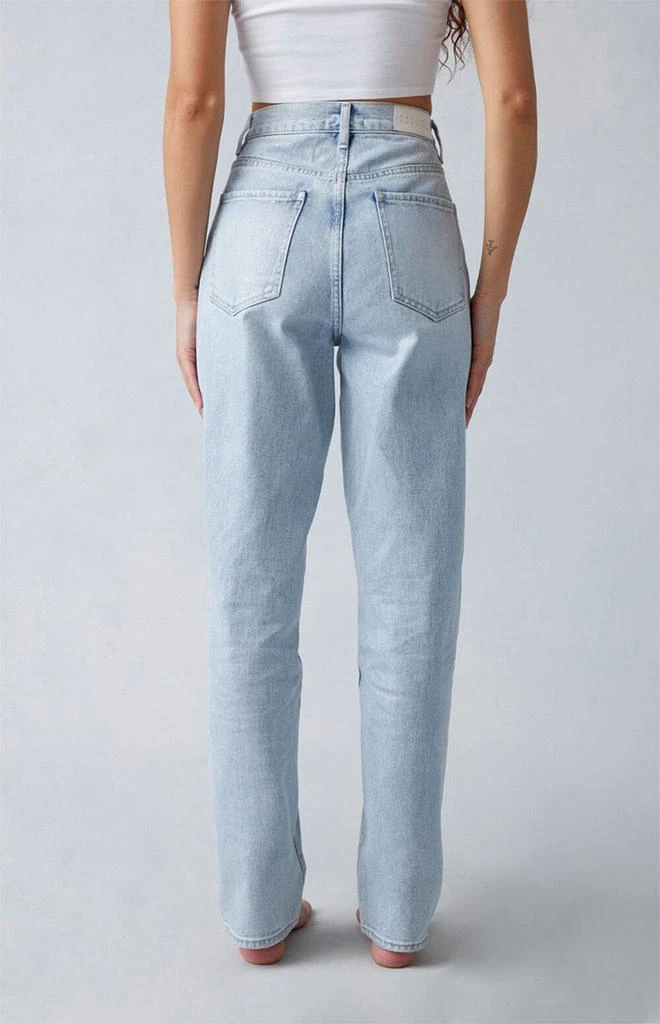 PacSun Light Indigo Glittery Dad Jeans 4