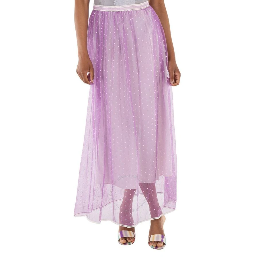 Burberry Floor-length Flocked Cotton Tulle Skirt 1