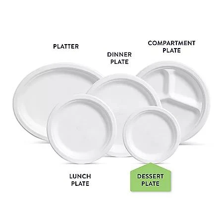 Chinet Chinet Classic Dessert Plates, 6.75", 300 ct. 3