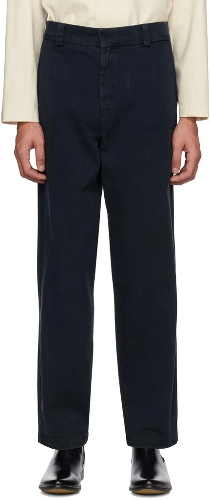 ANOTHER ASPECT Navy Regular-Fit Trousers 1