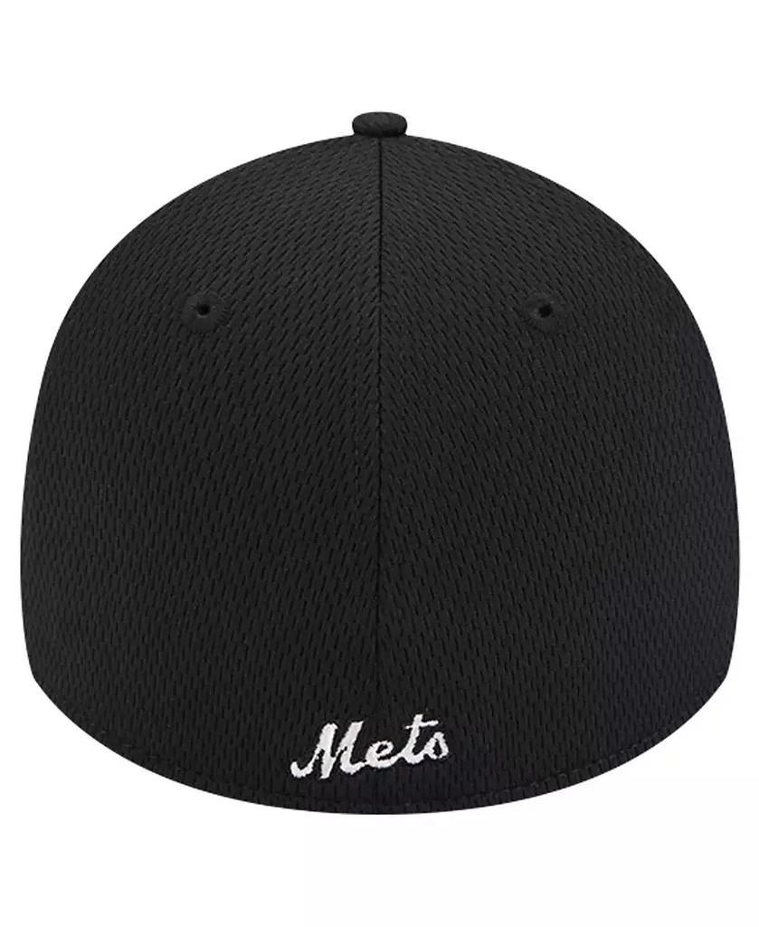 New Era Men's Black New York Mets Active Dash Mark 39THIRTY Flex Hat 2