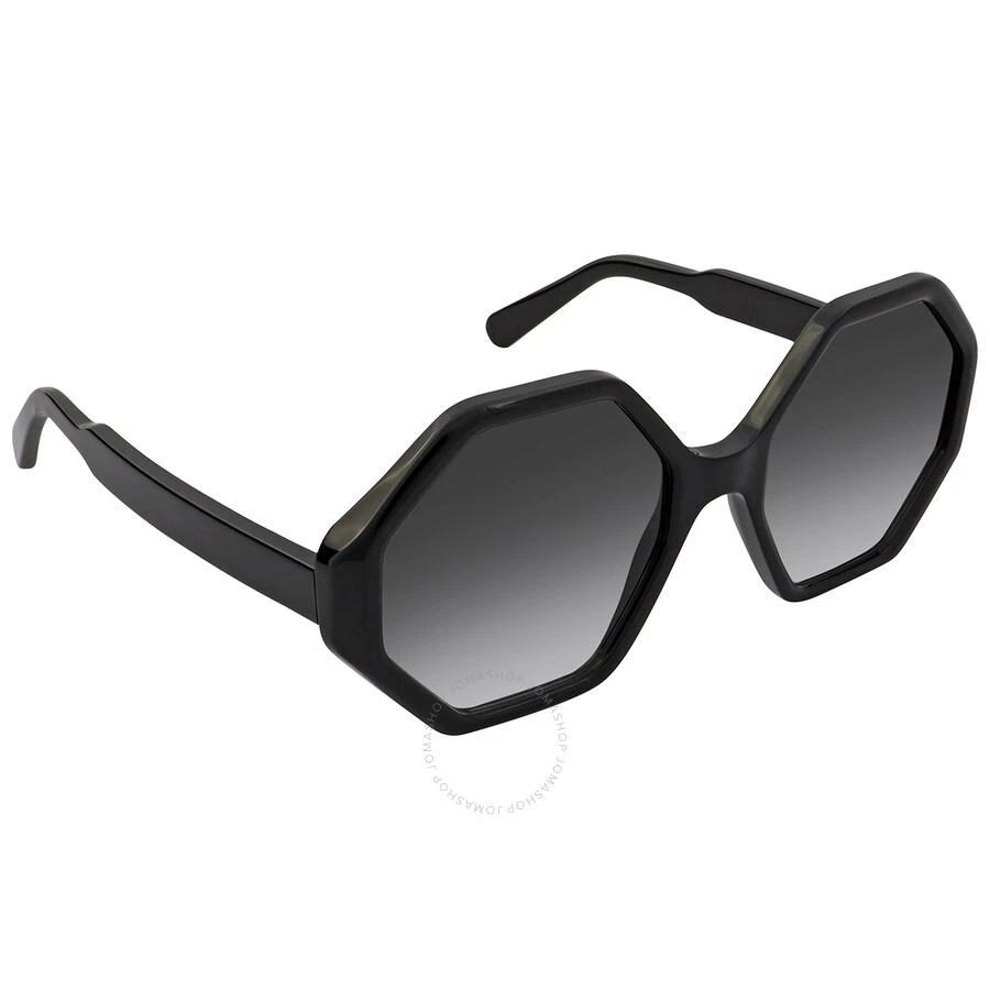 Salvatore Ferragamo Grey Gradient Hexagonal Ladies Sunglasses SF1070S 001 52 3