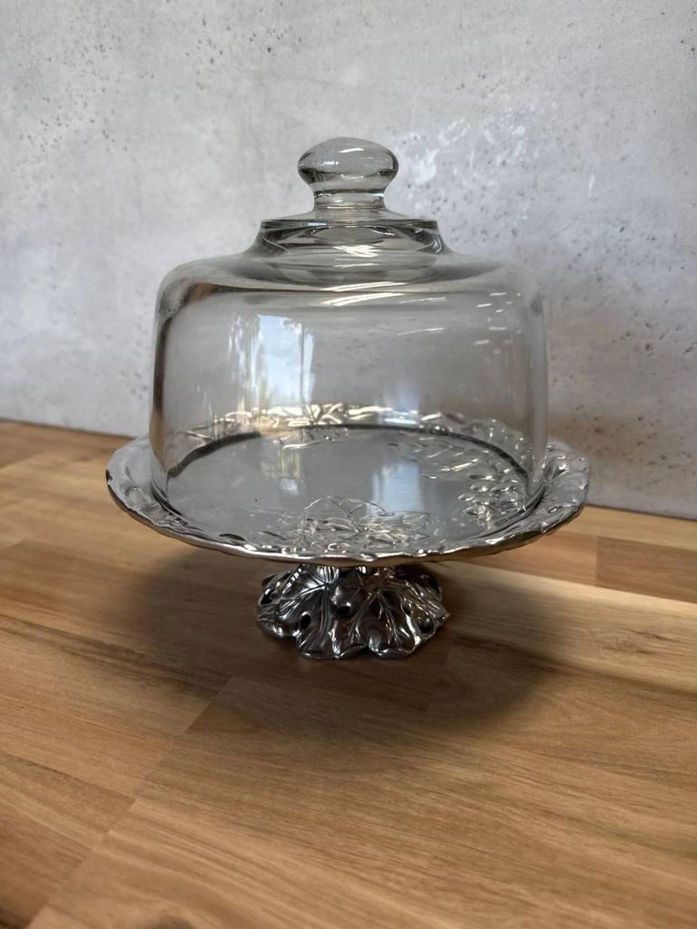 Arthur Court Arthur Court - Grape Footed Plate With Glass Dome