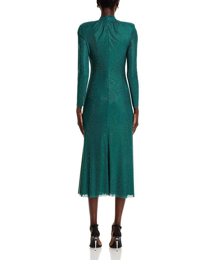 Self Portrait Rhinestone Mesh Midi Dress 4