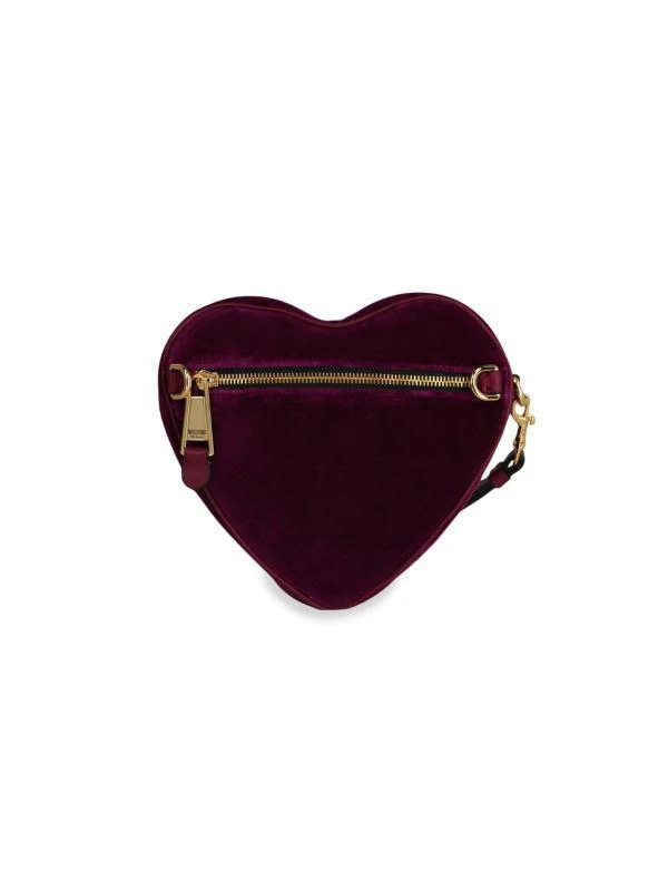 Moschino Velvet Heart Logo Wristlet 2