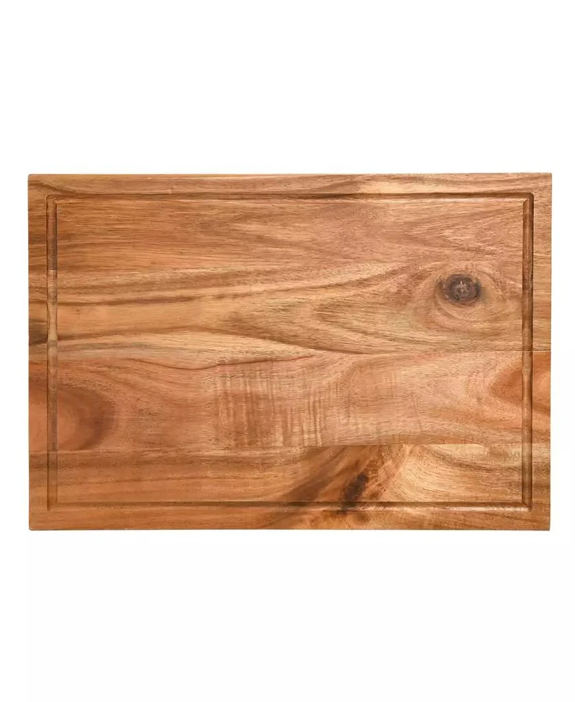 Kenmore Durable Acacia Wood Cutting Board – Archer Series 18x12" with Juice Grooves 
Easy-Grip Handles