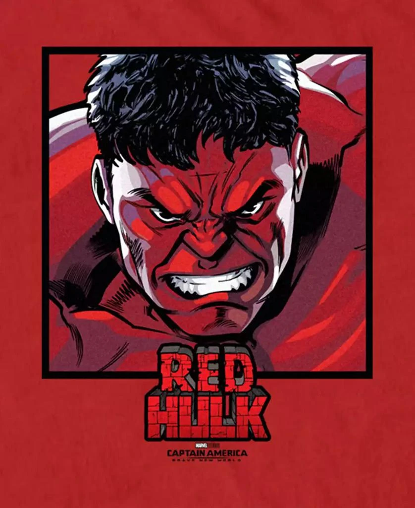 Marvel Men's Anger Red Square Short Sleeve T-Shirt 3