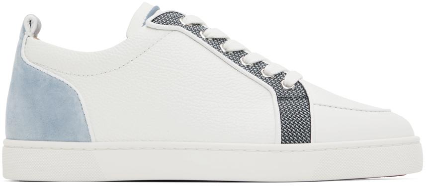 Christian Louboutin Gray & Blue Rantulow Sneakers