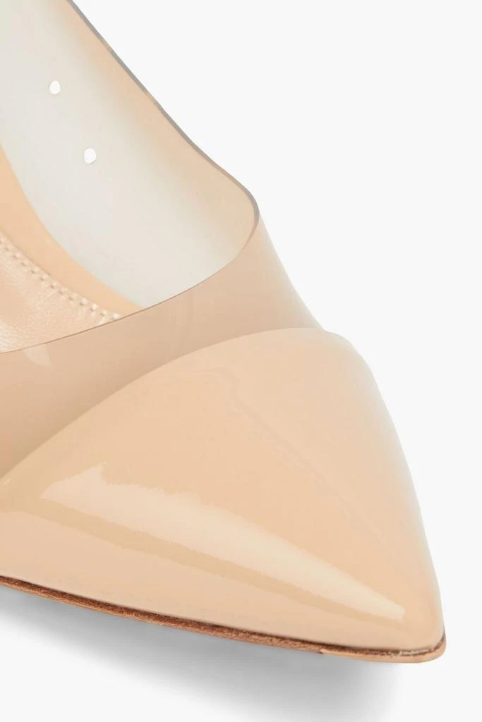 Gianvito Rossi Plexi 55 patent-leather and PVC pumps 4