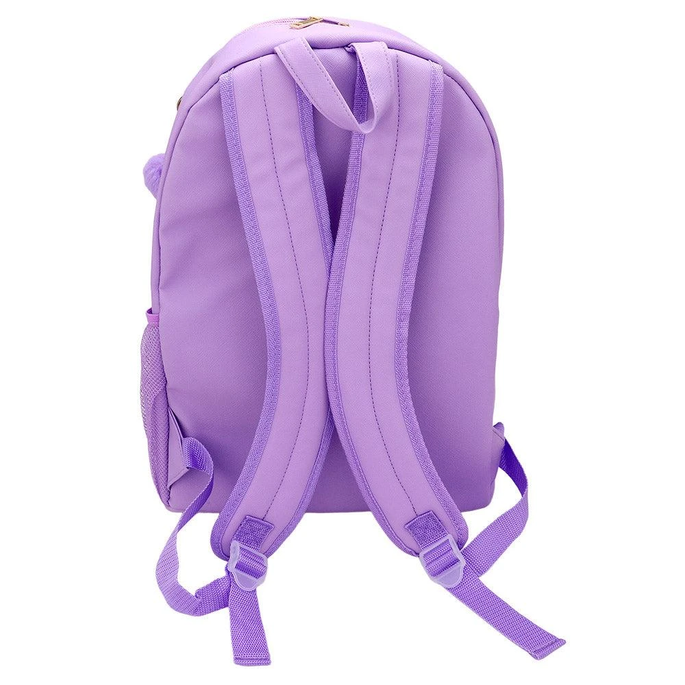 FASHNZFAB HOT FOCUS - Butterfly Patch Decorative Deluxe Backpack with a Pom Pom Keychain 5