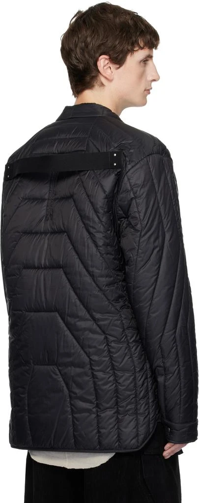 Rick Owens Black Concordians Long Sleeve Quilted Liner Down Jacket 3