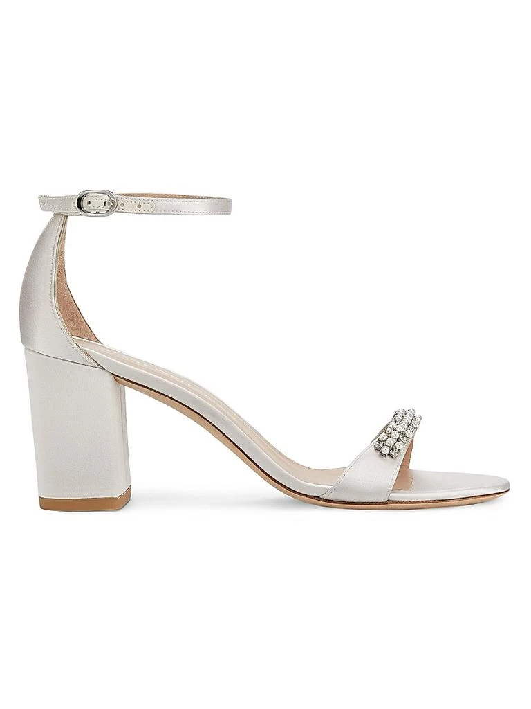 Stuart Weitzman Nudist Poppy 75MM Satin Sandals 1