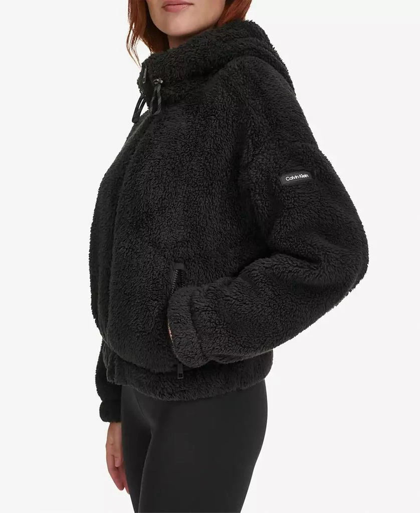 Calvin Klein Women
s Performance Oversized Hooded Sherpa Jacket 6