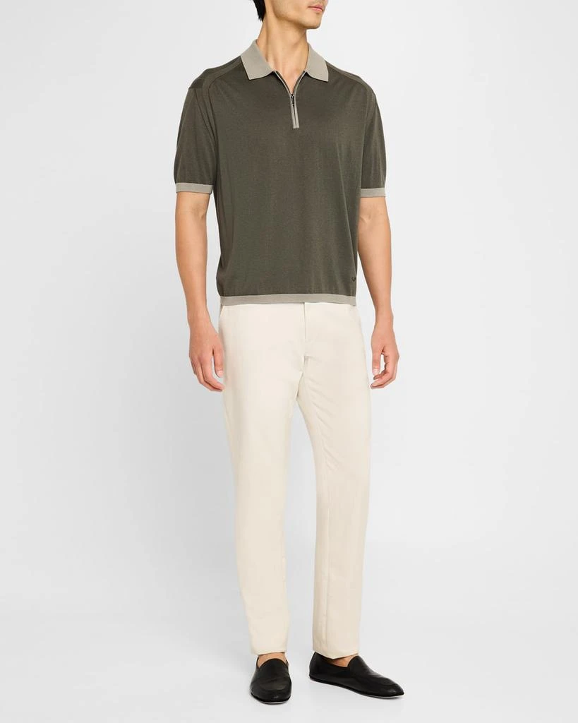 Emporio Armani Men's Knit Quarter-Zip Polo Shirt 2