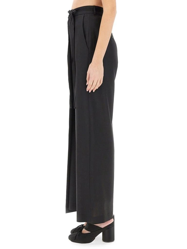 MM6 MM6 Maison Margiela Tie-Fastened Flared Trousers 3