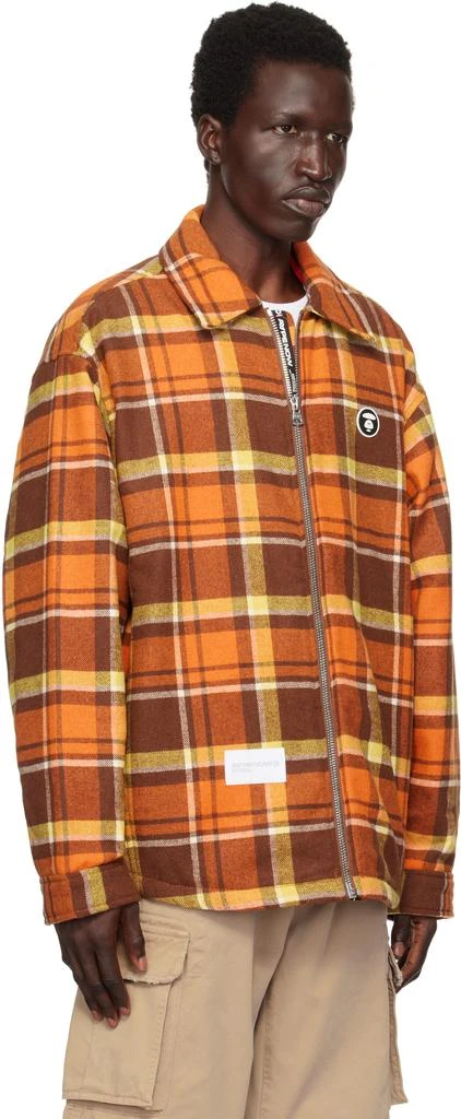 AAPE Orange & Brown 'AAPE Now' Jacket 2