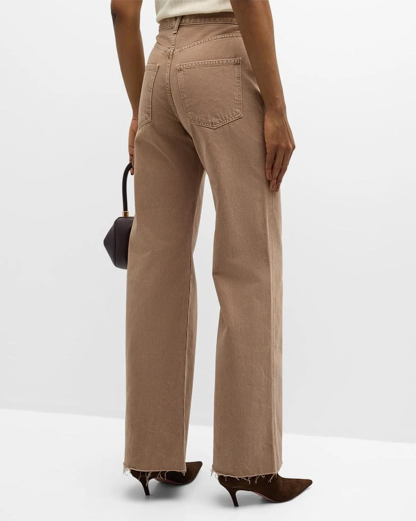 VERONICA BEARD Taylor High-Rise Wide-Leg Jeans 5