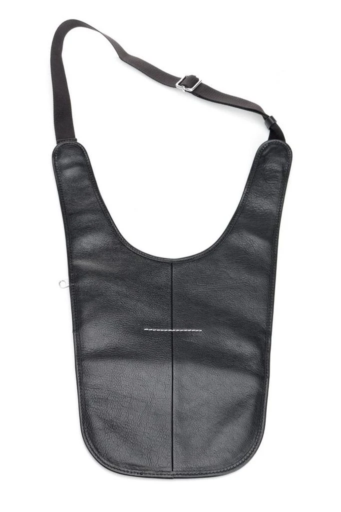 MM6 MM6 Maison Margiela Flat Saddle Top Zipped Shoulder Bag 2