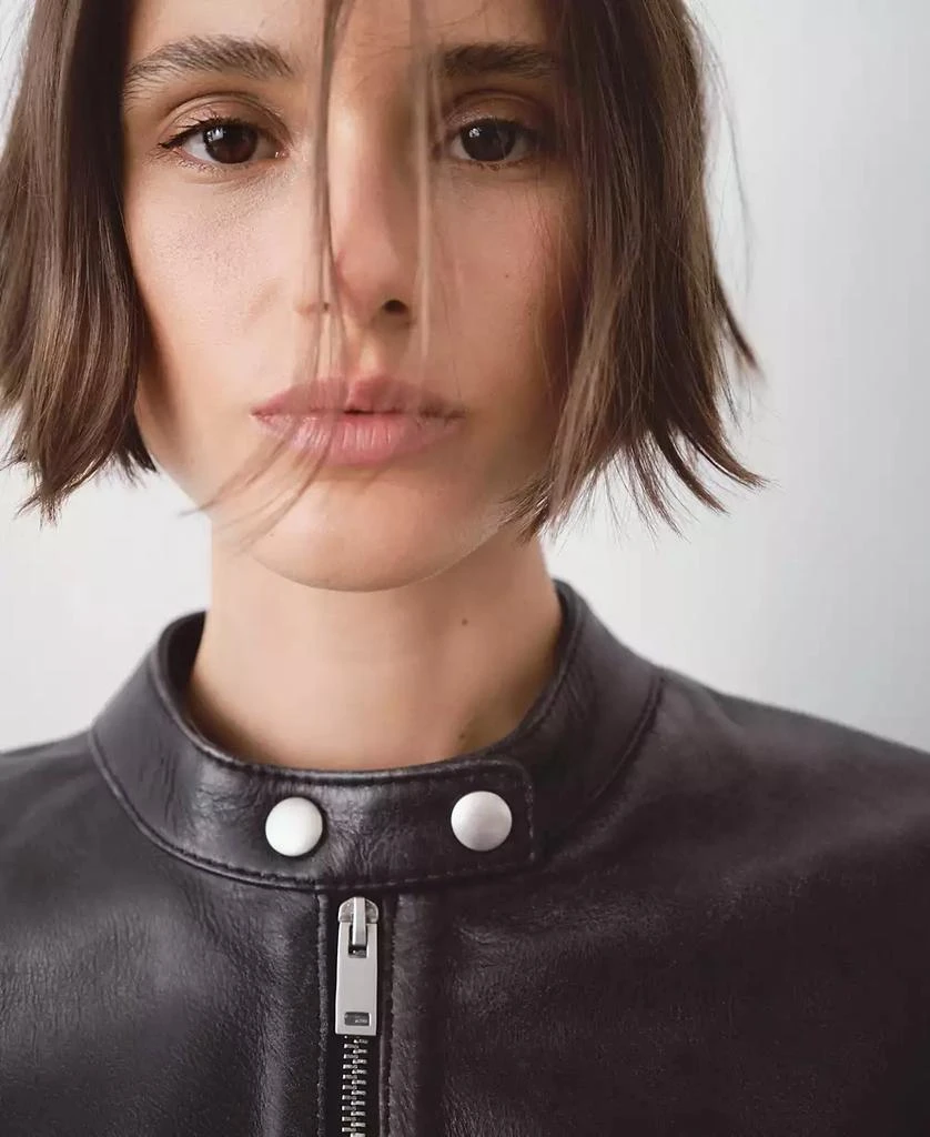 Mango Women's Leather Jacket 2