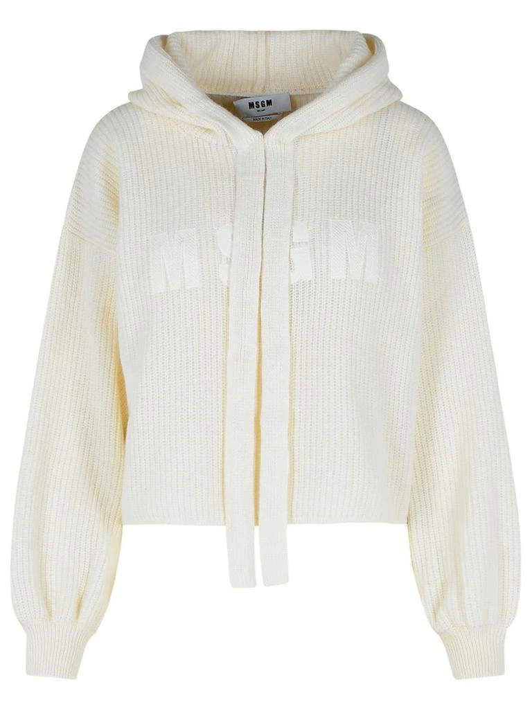 MSGM Msgm Cream Wool Blend Sweater 1