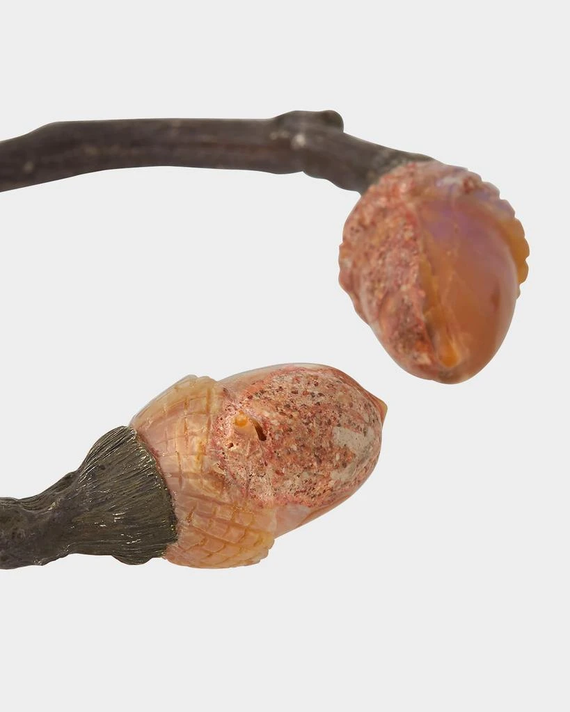 K Brunini Large Twig Cuff Bracelet w/ Acorn Opals 5