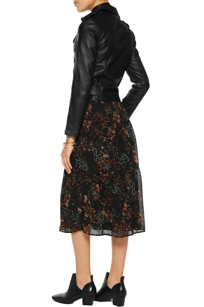 Walter Baker Allison cropped leather biker jacket 3