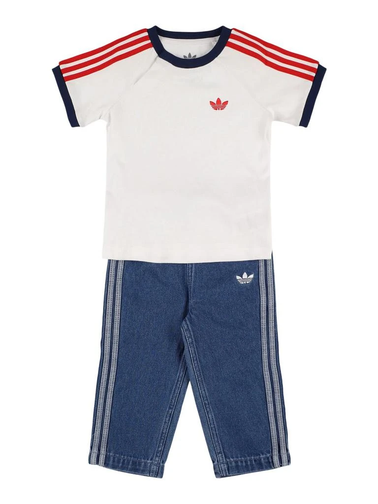 Adidas Cotton Jersey T-shirt & Jeans 1