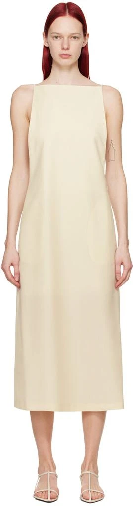 AURALEE Off-White Low Back Maxi Dress 1