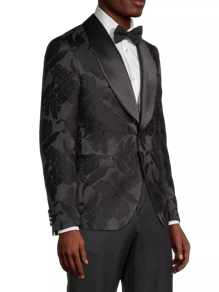 PAL ZILERI Cerimonia Brocade Floral Single-Breasted Dinner Jacket 4