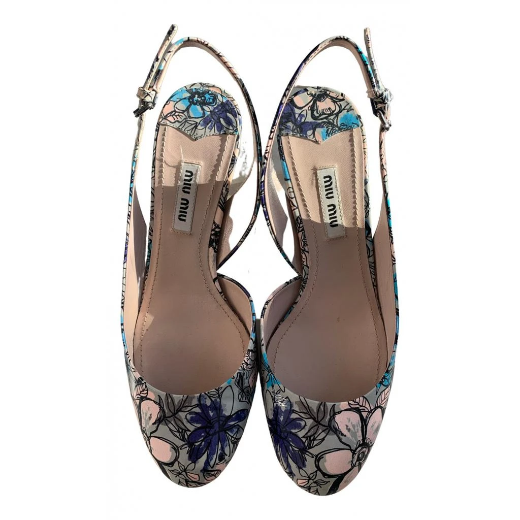 Miu Miu Miu Miu Patent leather sandals 1