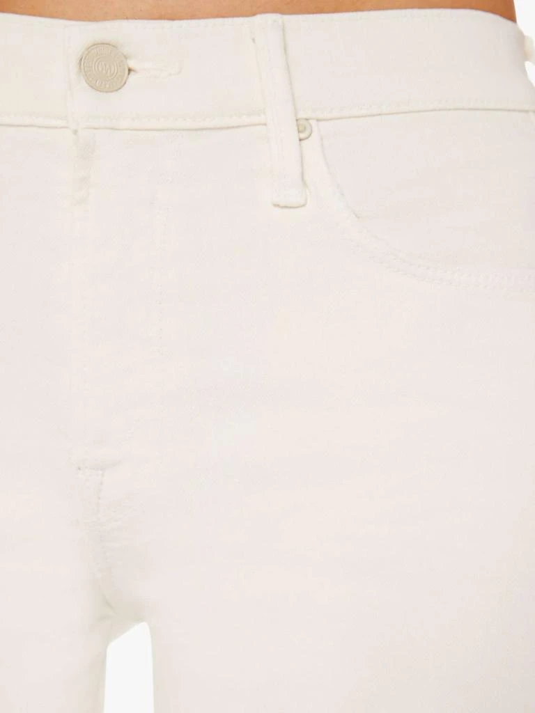 MOTHER Twister Skimp High-Rise Pants Flared Leg Pants In Cream Puffs 5