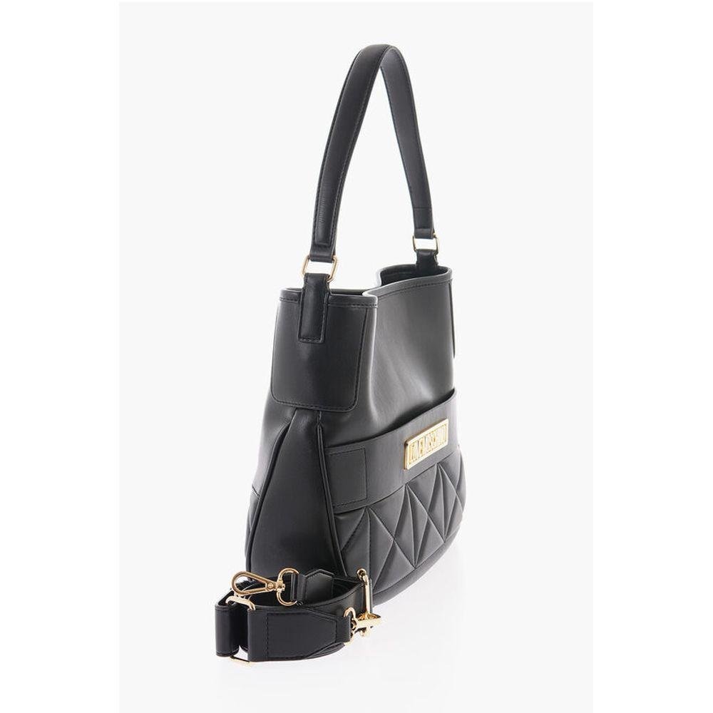 Moschino LOVE Faux Leather Bag with Removable Shoulder Women's Strap