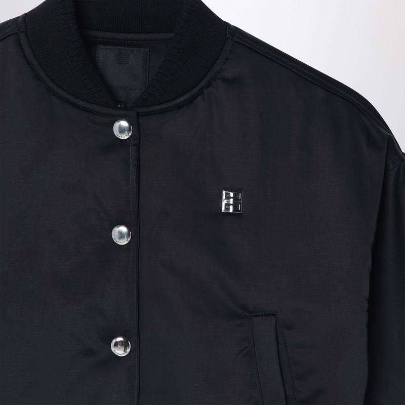 【関税&送料込】Givenchy Black Bomber Jacket In Cotton Blend Givenchy Black bomber jacket in cotton blend - Jackets