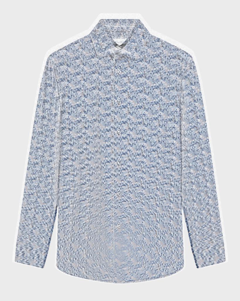 Bugatchi Men's James Ooohcotton Abstract-Print Sport Shirt